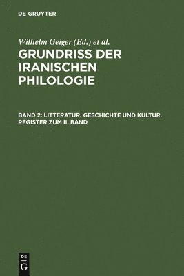 Litteratur, Geschichte Und Kultur, Register Zum II. Band 1