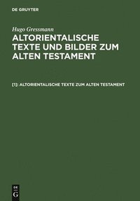 bokomslag Altorientalische Texte Zum Alten Testament