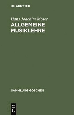 bokomslag Allgemeine Musiklehre
