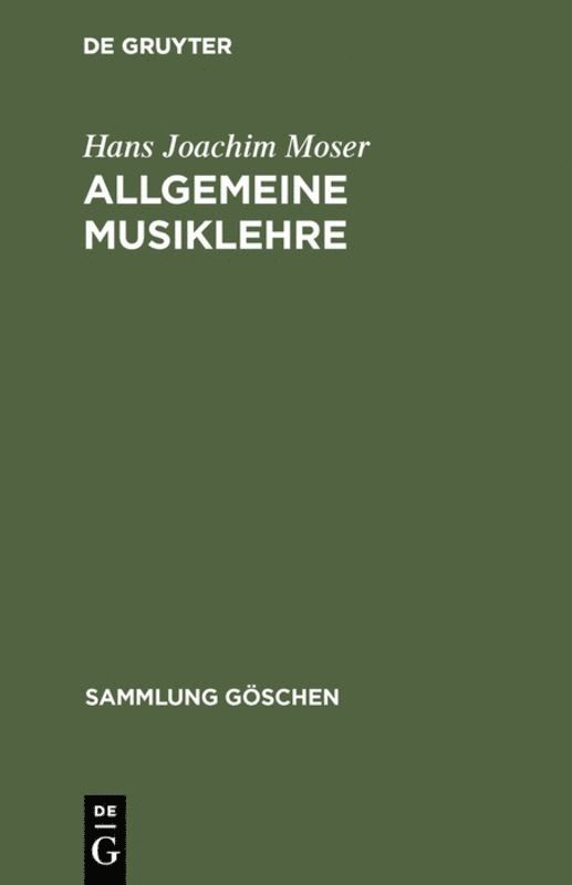 Allgemeine Musiklehre