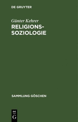 Günter Kehrer - Religionssoziologie, Inbunden