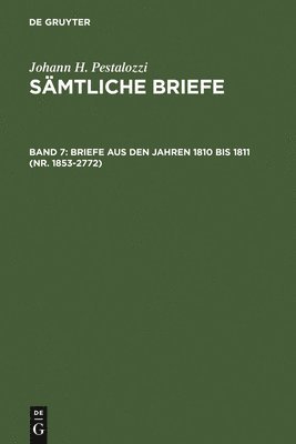 Briefe aus den Jahren 1810 bis 1811 (Nr. 1853-2772) 1