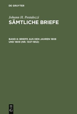 bokomslag Briefe aus den Jahren 1808 und 1809 (Nr. 1337-1852)