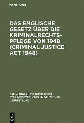 Englische Gesetz über die Kriminalrechtspflege von 1948 (Criminal Justice Act 1948), Inbunden
