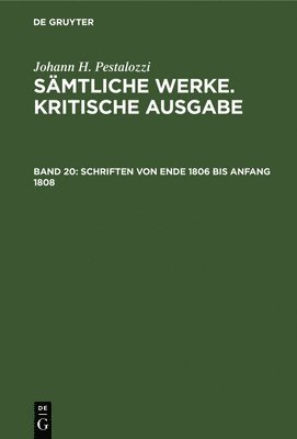 Schriften von Ende 1806 bis Anfang 1808 1