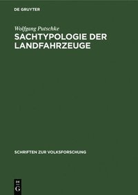 bokomslag Sachtypologie der Landfahrzeuge