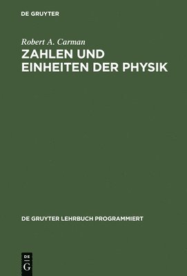 bokomslag Zahlen und Einheiten der Physik