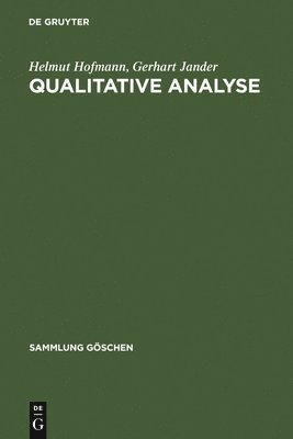 Helmut Hofmann, Gerhart Jander - Qualitative Analyse, Inbunden