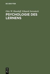 bokomslag Psychologie des Lernens