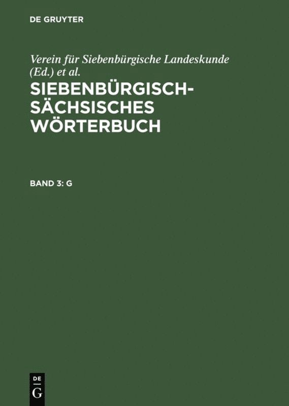 Bernhard Capesius, Verein für Siebenbürgische Landeskunde, Ak. der Sozialistischen Rep. Rumäniens - G, Inbunden