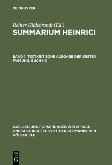 Reiner Hildebrandt - Textkritische Ausgabe der ersten Fassung, Buch I–X, Inbunden
