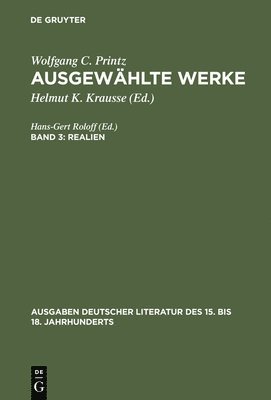 Wolfgang Caspar Printz, Helmut K Krausse, Helmut K. Krausse - Realien, Inbunden