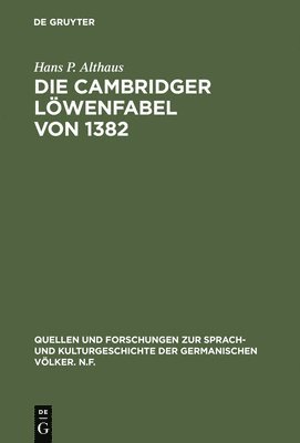 bokomslag Die Cambridger Lwenfabel von 1382