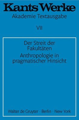 bokomslag Der Streit der Fakultten. Anthropologie in pragmatischer Hinsicht