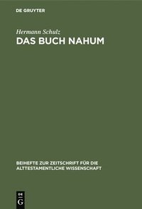 bokomslag Das Buch Nahum