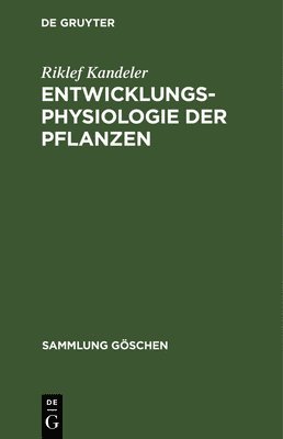 bokomslag Entwicklungsphysiologie der Pflanzen