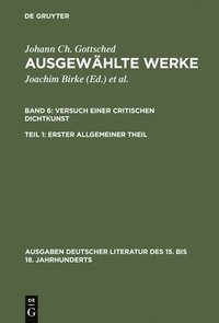 bokomslag Ausgewhlte Werke, Bd 6/Tl 1, Erster allgemeiner Theil