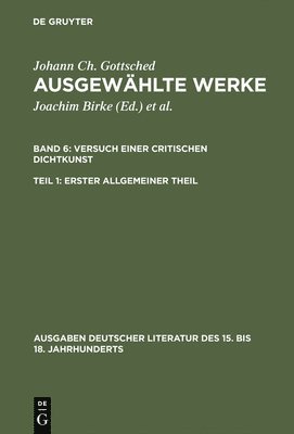 Ausgewhlte Werke, Bd 6/Tl 1, Erster allgemeiner Theil 1