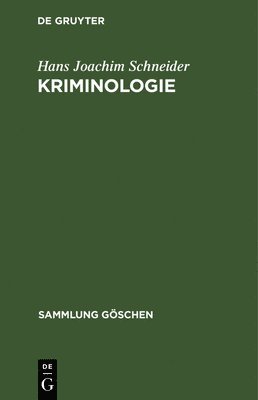 bokomslag Kriminologie