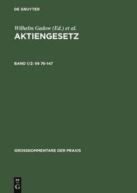 bokomslag Aktiengesetz, Band 1/2,  76-147