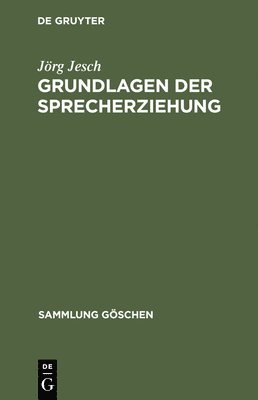 bokomslag Grundlagen der Sprecherziehung