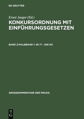 Friedrich Weber, Friedrich Weber - §§ 71 - 206 Ko, Inbunden