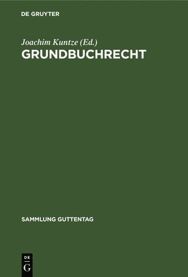 bokomslag Grundbuchrecht