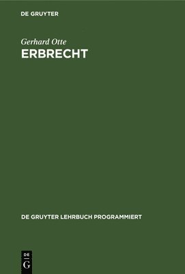 bokomslag Erbrecht