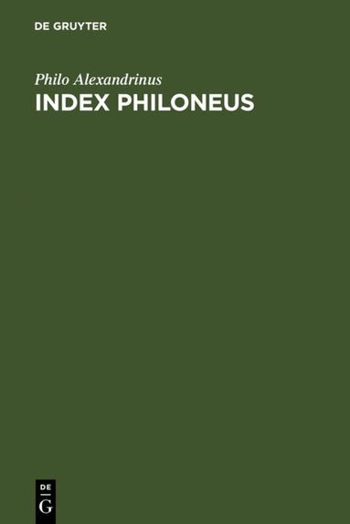 Günter Mayer - Index Philoneus, Inbunden