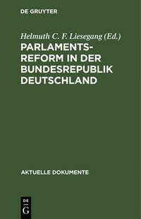 bokomslag Parlamentsreform in der Bundesrepublik Deutschland