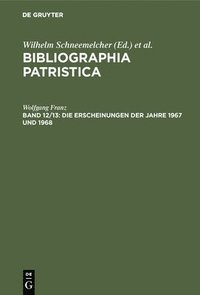 bokomslag Die Erscheinungen Der Jahre 1967 Und 1968