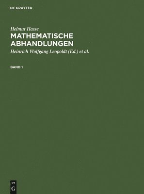 bokomslag Helmut Hasse: Mathematische Abhandlungen. 1