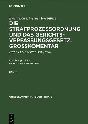 Karl Schäfer - §§ 449 Bis 474, Inbunden