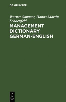 Management Dictionary German-English 1