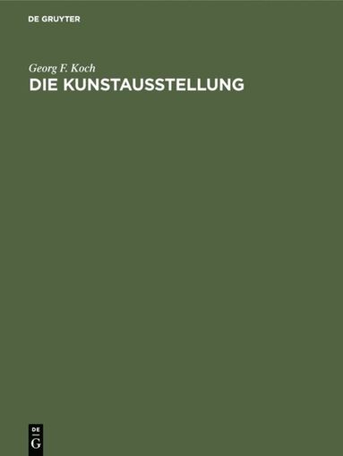 bokomslag Die Kunstausstellung