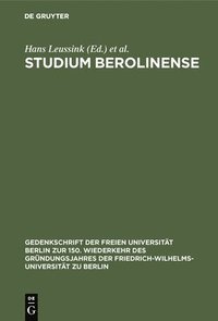 bokomslag Studium Berolinense