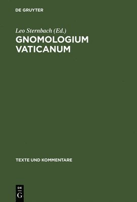 Leo Sternbach - Gnomologium Vaticanum, Inbunden