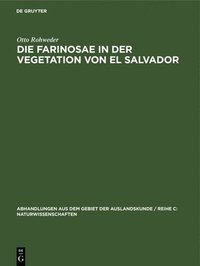 bokomslag Die Farinosae in Der Vegetation Von El Salvador