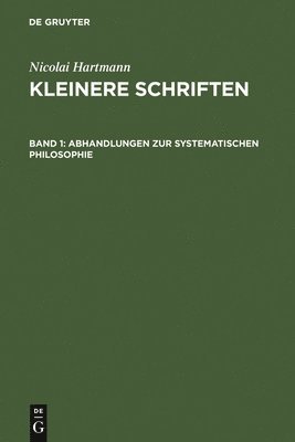 Abhandlungen Zur Systematischen Philosophie 1