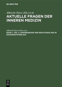 bokomslag Vernderung der Reaktionslage im Krankheitsverlauf