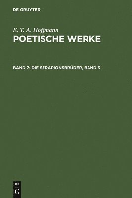 bokomslag Die Serapionsbrder, Band 3