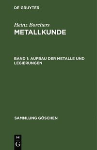 bokomslag Aufbau der Metalle und Legierungen