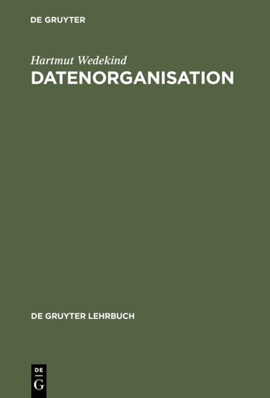 Hartmut Wedekind - Datenorganisation, Inbunden