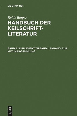 bokomslag Supplement zu Band I. Anhang: Zur Kuyunjik-Sammlung