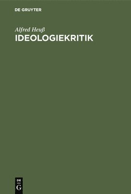 bokomslag Ideologiekritik