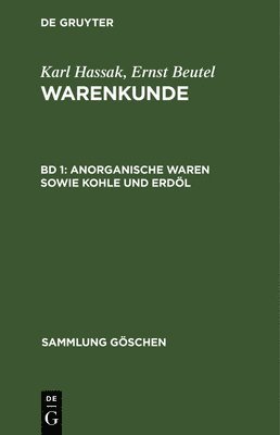 bokomslag Anorganische Waren sowie Kohle und Erdl