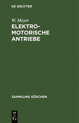 bokomslag Elektromotorische Antriebe