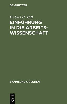 Einfhrung in die Arbeitswissenschaft 1