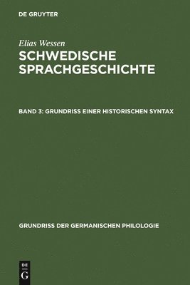 bokomslag Grundriß Einer Historischen Syntax