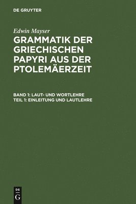 Hans Schmoll - Einleitung und Lautlehre, Inbunden